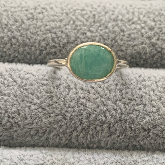 Natural Amazonite ring. The ring is new without tags and is a size 7 - Picture 2 of 3